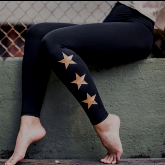 Strut This Star Ankle Legging Black Copper - Picture 9 of 9